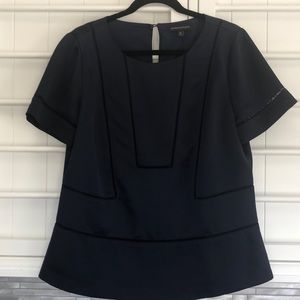 Navy Banana Republic Blouse with lining